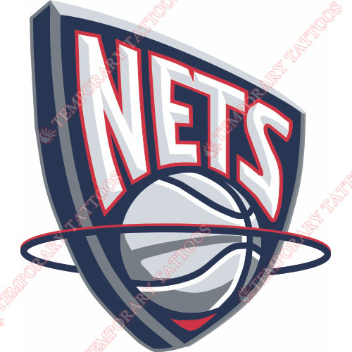 New Jersey Nets Customize Temporary Tattoos Stickers NO.1099